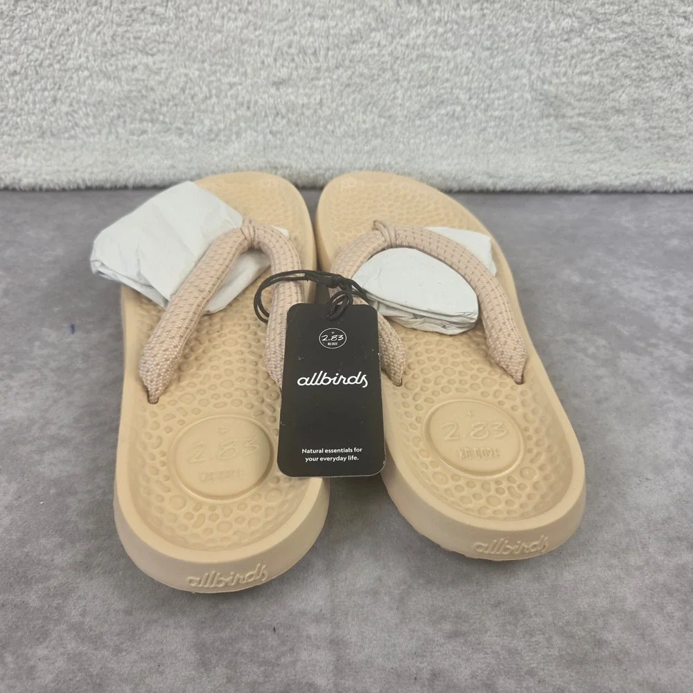 Allbirds Sugar Zeffers 2 Lux Beige Mens 11 Womens 13 Sandals AB00ANU110